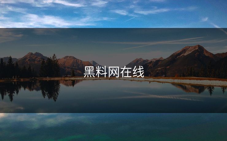 黑料网在线